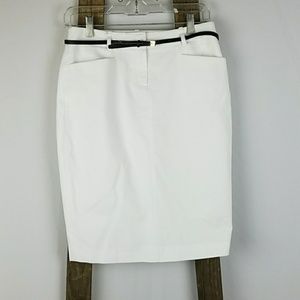 White Calvin Klein Trouser Skirt 8